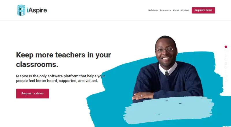 The iAspire homepage