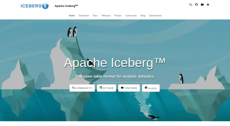 The Apache Iceberg homepage