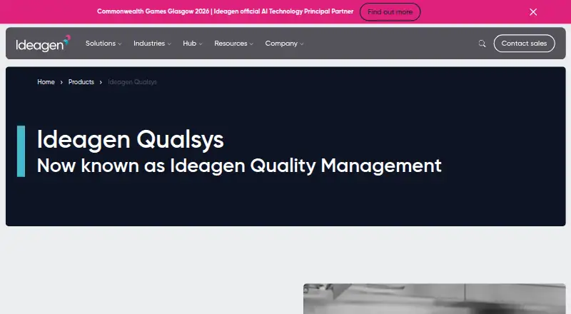 The Qualsys EQMS homepage