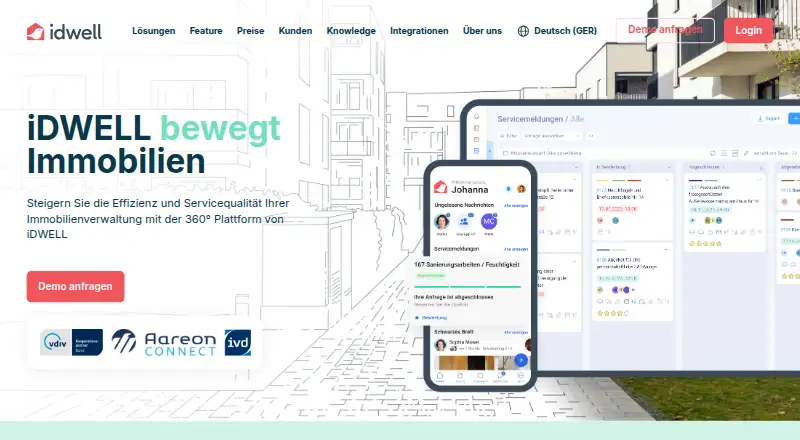 The iDWELL homepage