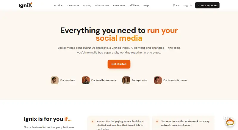 The Ignix homepage