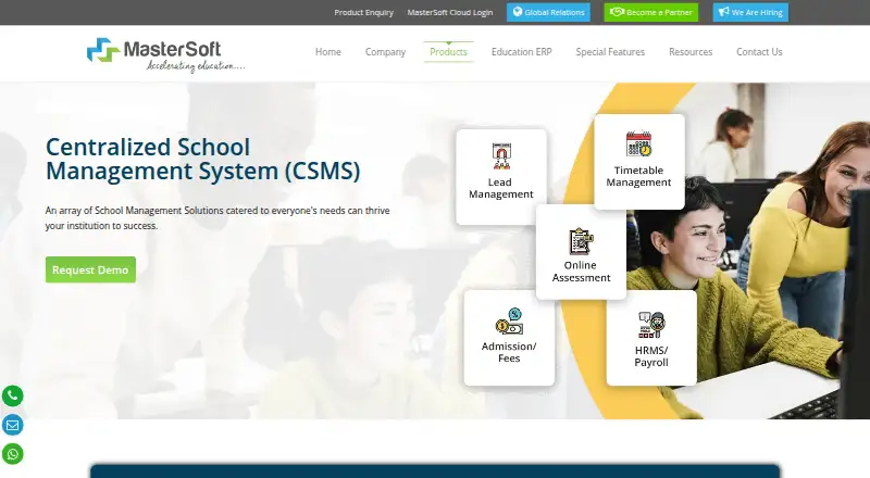 The IITMS Centralized School Management System homepage