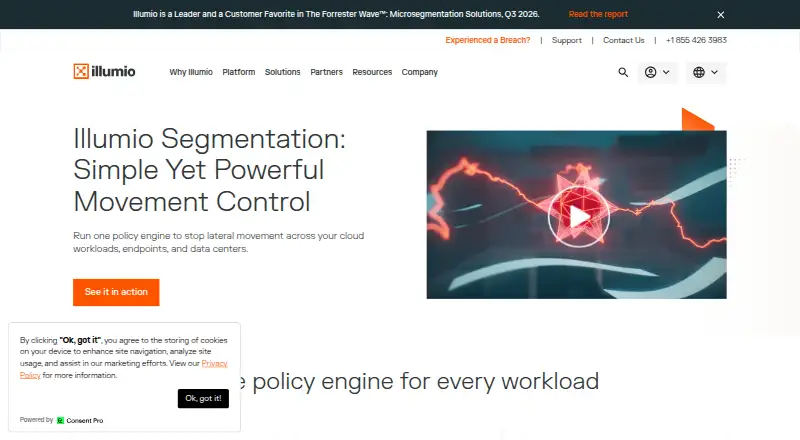 The Illumio Segmentation homepage