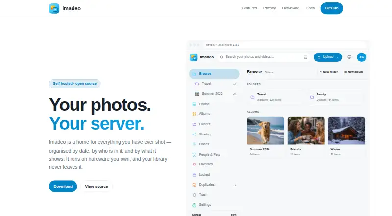 The Imadeo homepage