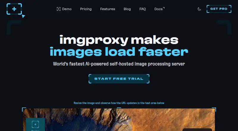 The imgproxy homepage