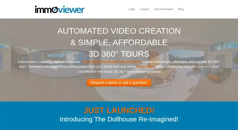 The immoviewer homepage