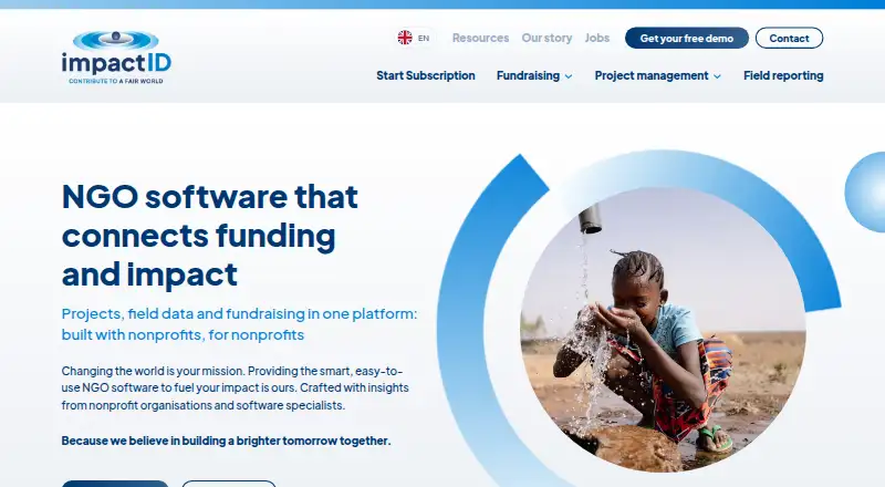 The impactID homepage