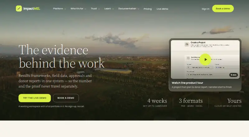 The ImpactMEL homepage