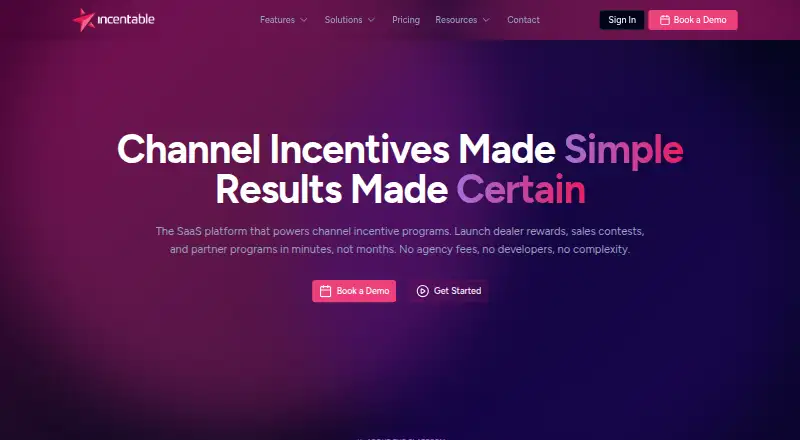 The Incentable homepage