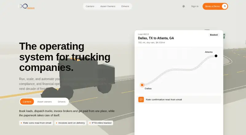The Infinity Trucker homepage