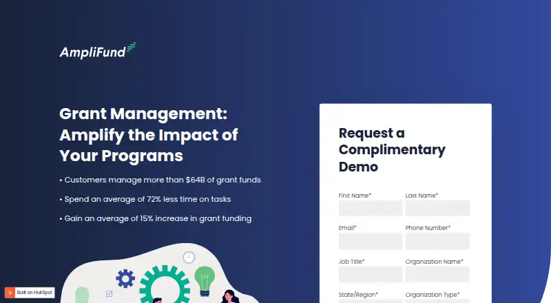 The AmpliFund homepage