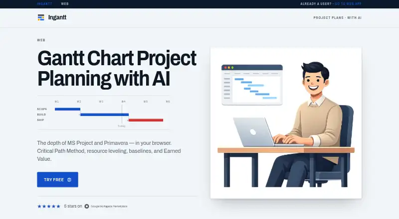 The Ingantt homepage