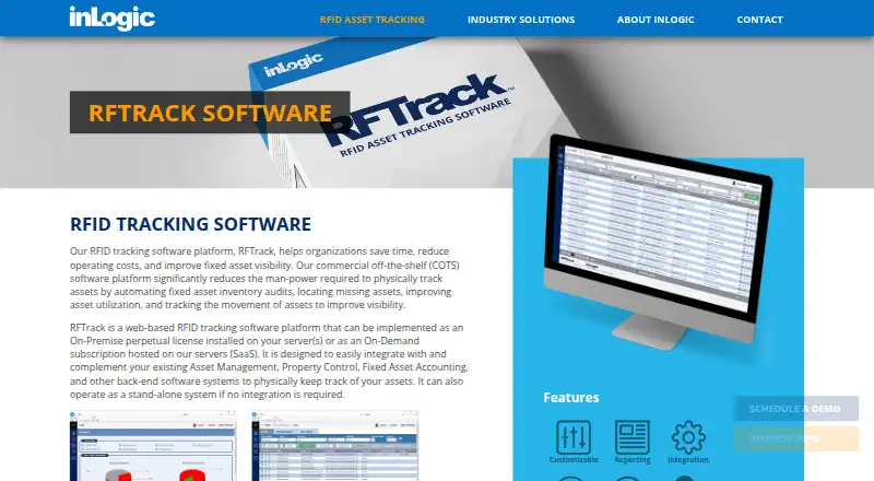 The RFTrack homepage