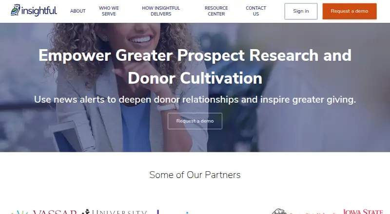 The Insightful Philanthropy homepage