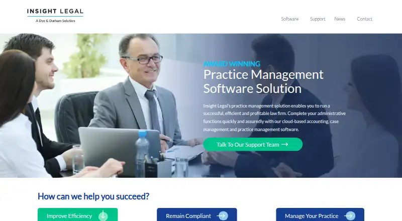 The Insight Legal homepage