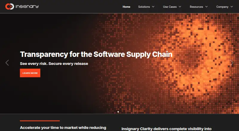 The Insignary Clarity homepage