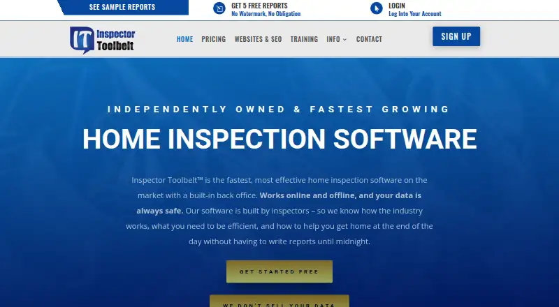 The Inspector Toolbelt homepage