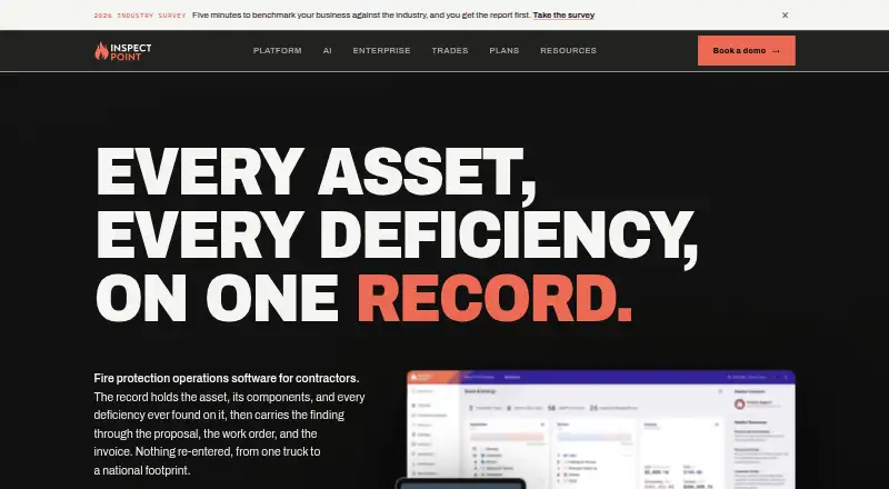 The Inspect Point homepage