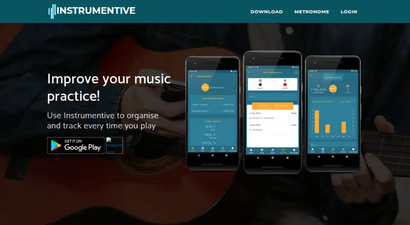 The Instrumentive homepage