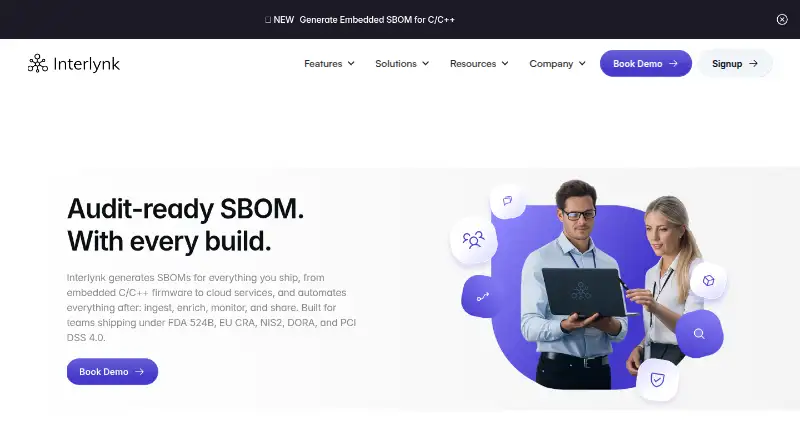 The Interlynk homepage