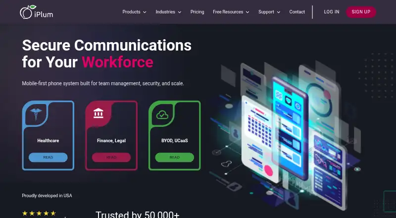 The iPlum homepage