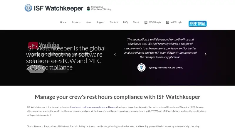 The ISF Watchkeeper homepage