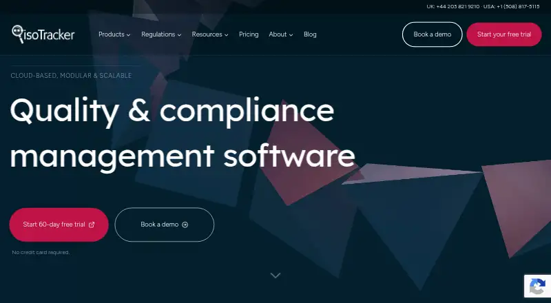 The isoTracker homepage