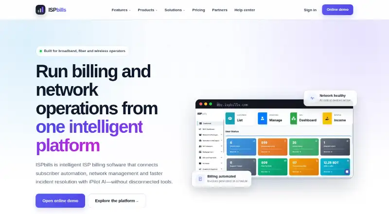 The ISPbills homepage
