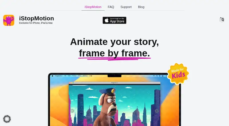 The iStopMotion homepage