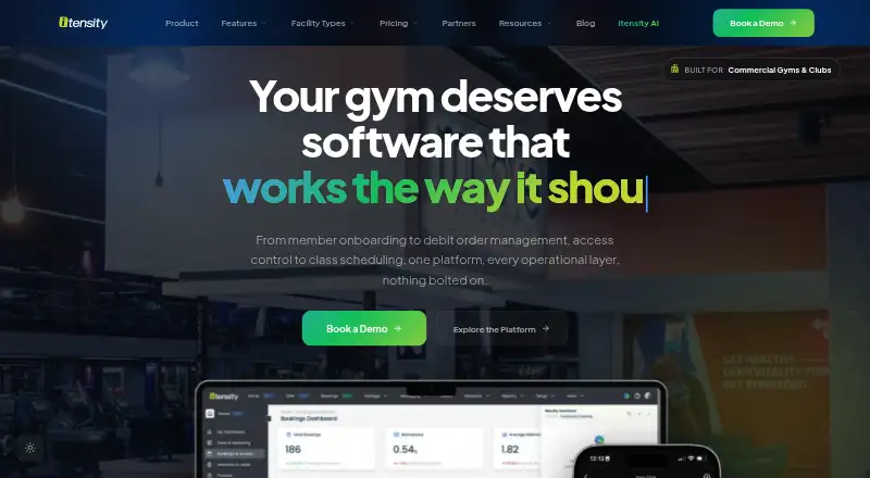 The Itensity homepage