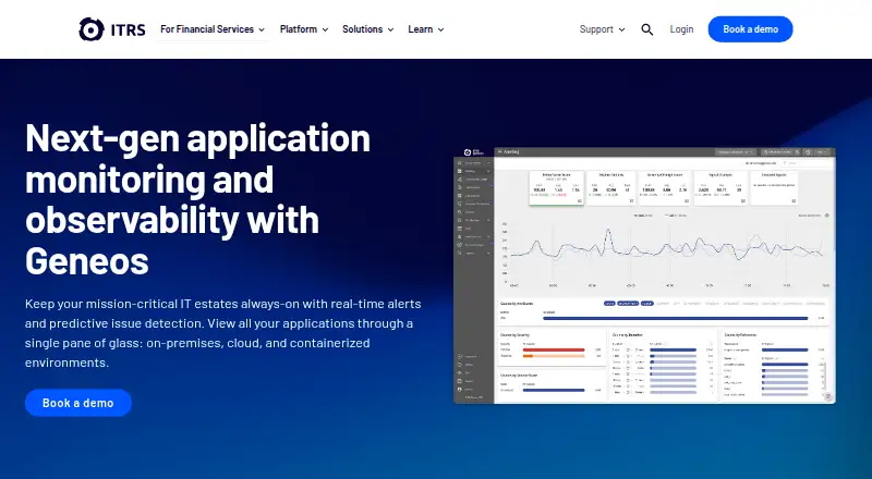 The ITRS Geneos homepage