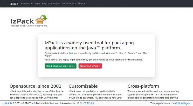 The IzPack homepage