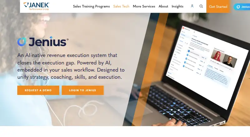 The Jenius homepage