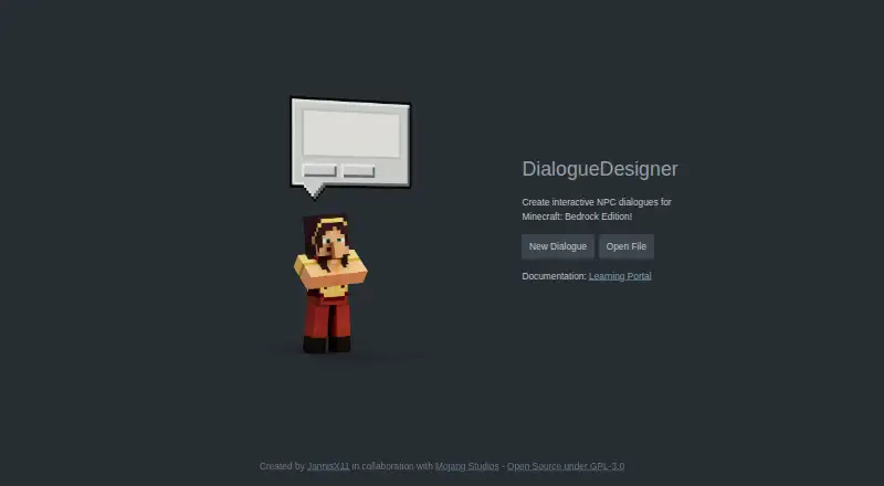 The DialogueDesigner homepage