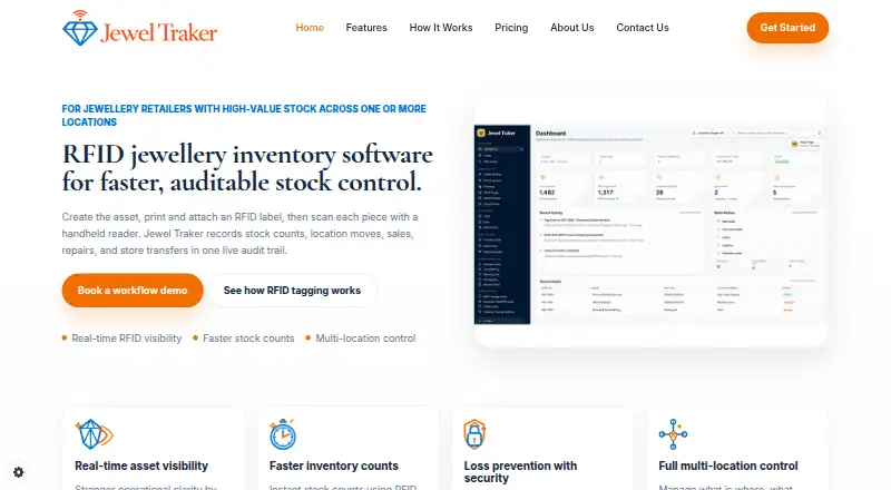The Jewel Traker homepage