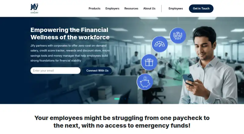 The Jify homepage