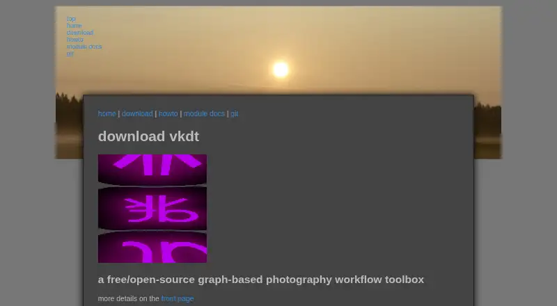The vkdt homepage