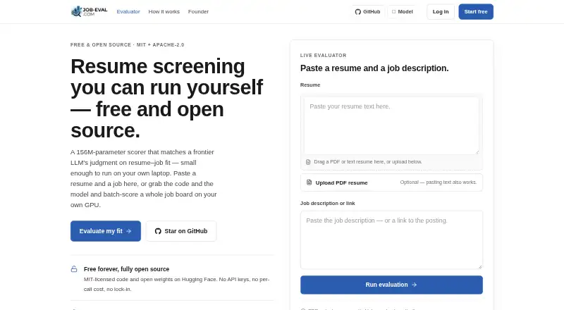 The Job-Eval homepage