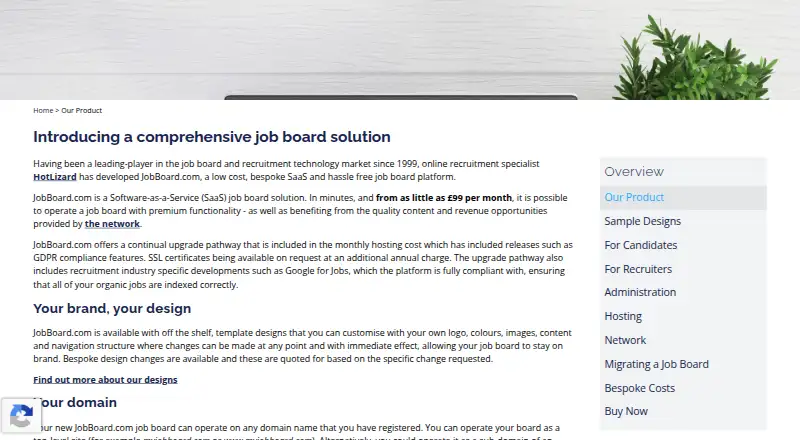 The JobBoard.com homepage