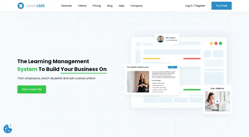 The JoomlaLMS homepage