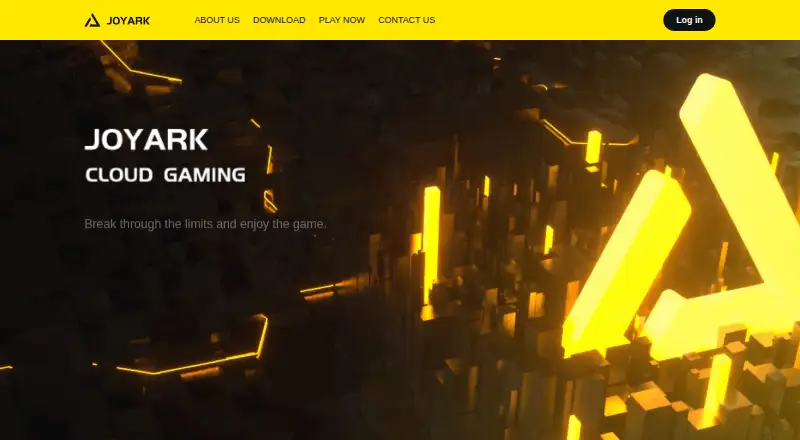The JoyArk Cloud Gaming homepage