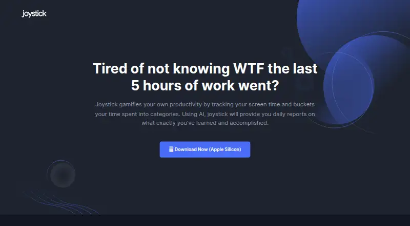 The Joystick AI homepage