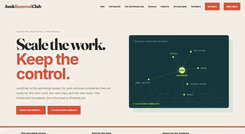 The Junkscan homepage