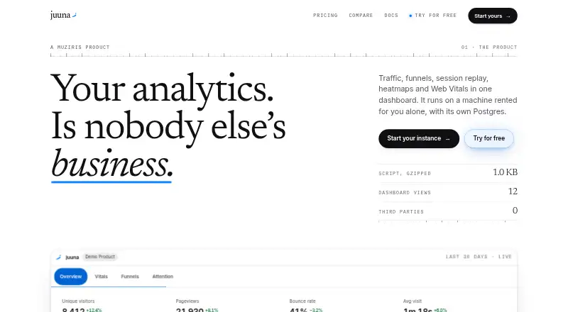 The juuna homepage