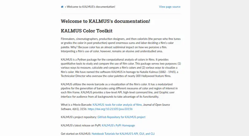 The KALMUS homepage