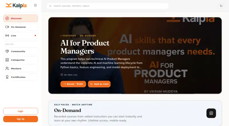 The Kalpla homepage
