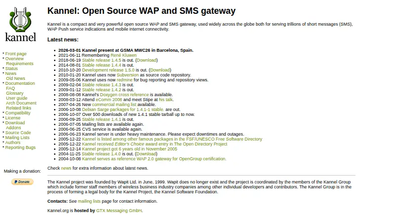 The Kannel homepage