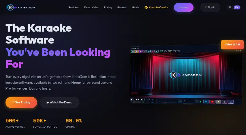 The KaraDom homepage