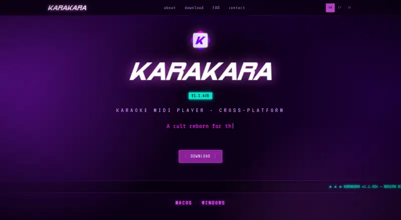 The Karakara homepage