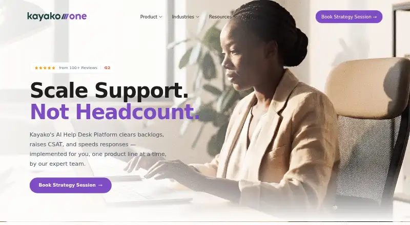 The Kayako homepage